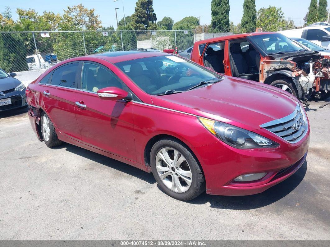 2011 HYUNDAI SONATA LIMITED Red  Gasoline 5NPEC4AC4BH196303 photo #1