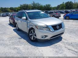 2015 NISSAN PATHFINDER PLATINUM Silver  Gasoline 5N1AR2MN0FC655077 photo #2