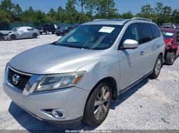 2015 NISSAN PATHFINDER PLATINUM Silver  Gasoline 5N1AR2MN0FC655077 photo #3