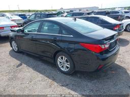 2014 HYUNDAI SONATA GLS Black  Gasoline 5NPEB4AC1EH897209 photo #4