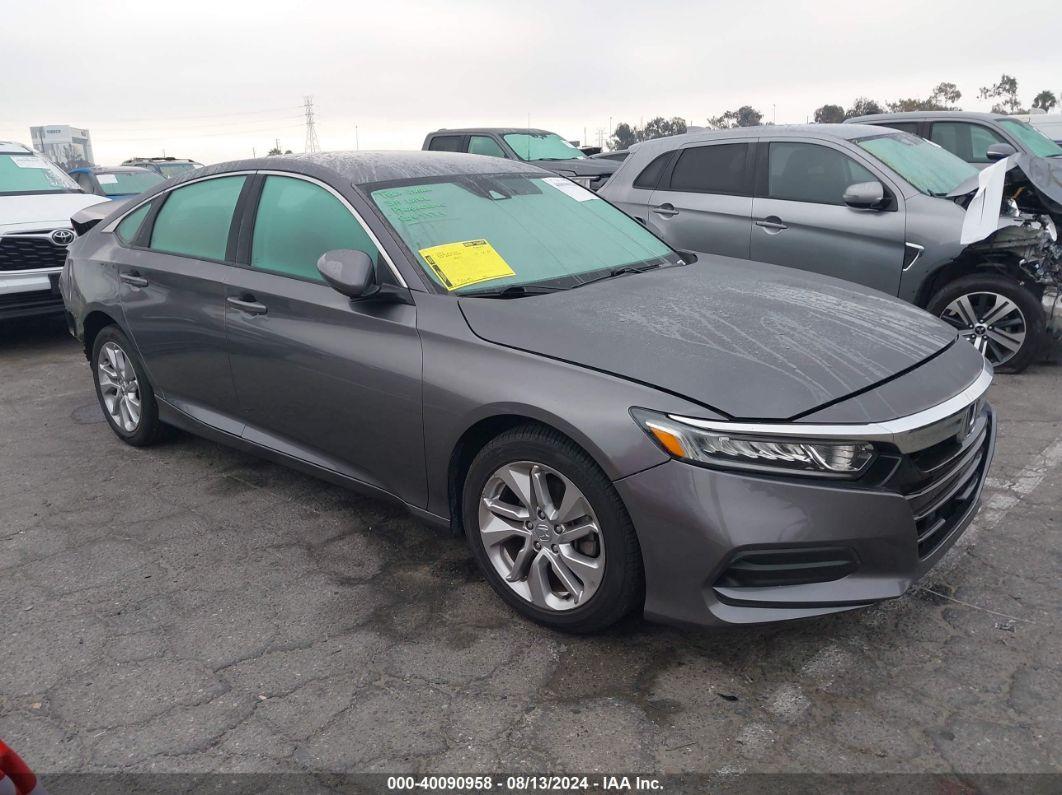 2019 HONDA ACCORD LX Gray  Gasoline 1HGCV1F13KA174809 photo #1