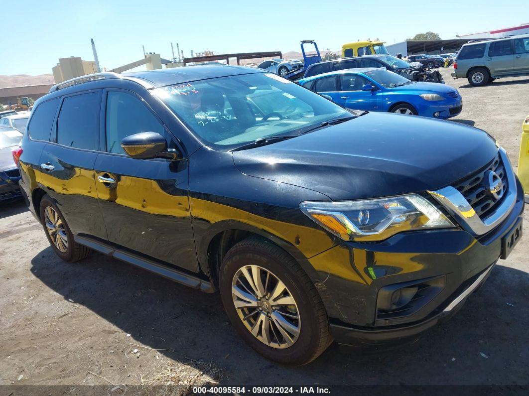 2020 NISSAN PATHFINDER S 2WD Black  Gasoline 5N1DR2AN0LC604269 photo #1