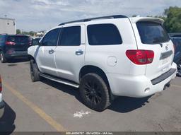 2013 TOYOTA SEQUOIA LIMITED 5.7L V8 White  Flexible Fuel 5TDJW5G19DS085468 photo #4