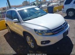 2014 VOLKSWAGEN TIGUAN SEL White  Gasoline WVGAV3AX3EW569430 photo #2