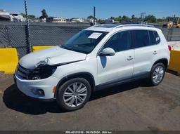 2014 VOLKSWAGEN TIGUAN SEL White  Gasoline WVGAV3AX3EW569430 photo #3