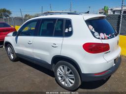 2014 VOLKSWAGEN TIGUAN SEL White  Gasoline WVGAV3AX3EW569430 photo #4