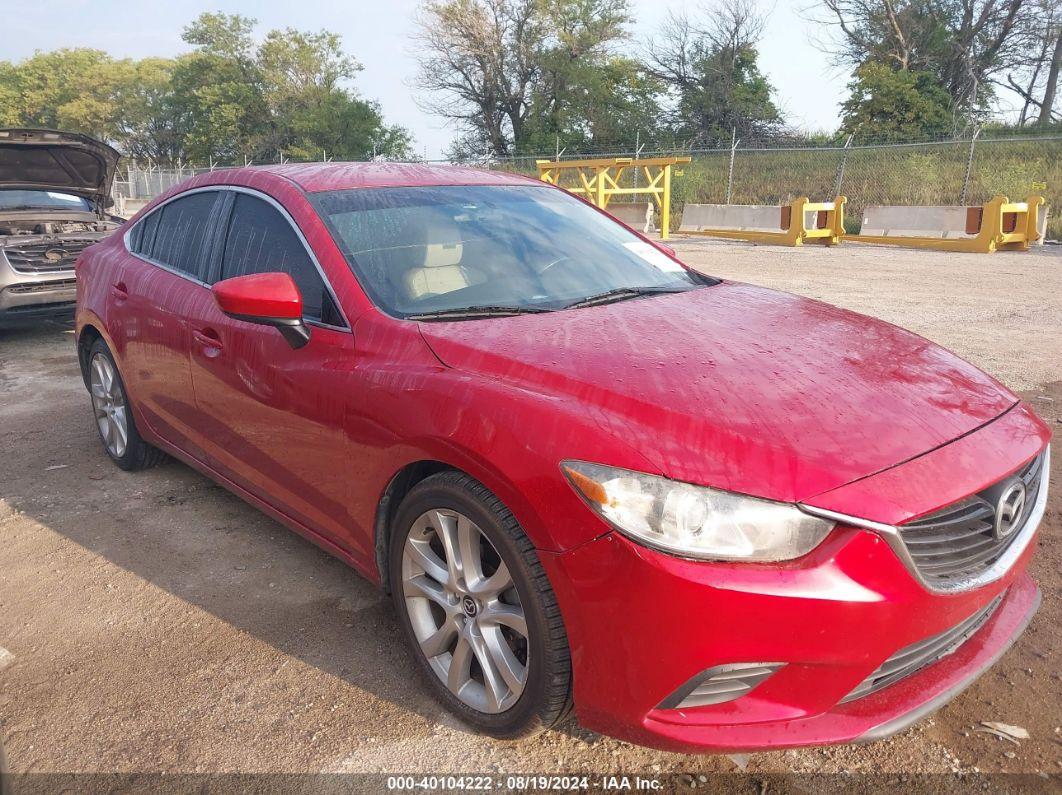 2014 MAZDA MAZDA6 I TOURING Red  Gasoline JM1GJ1V60E1115651 photo #1