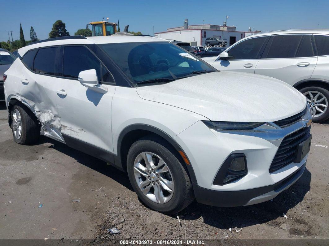 2021 CHEVROLET BLAZER FWD 1LT White  Gasoline 3GNKBBRA1MS526945 photo #1