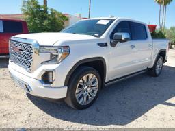 2020 GMC SIERRA 1500 4WD  SHORT BOX DENALI White  Gasoline 3GTU9FEL6LG325619 photo #3