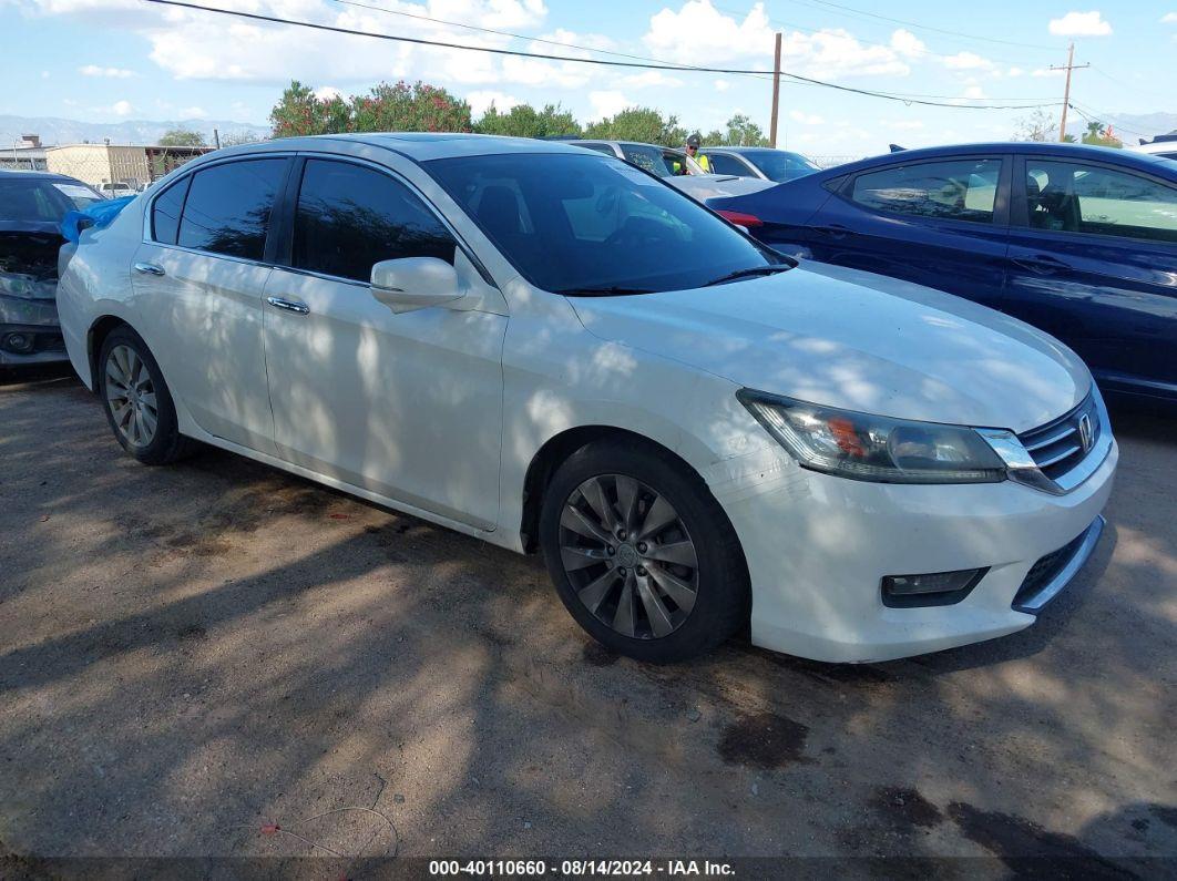 2014 HONDA ACCORD EX White  Gasoline 1HGCR2F73EA152473 photo #1