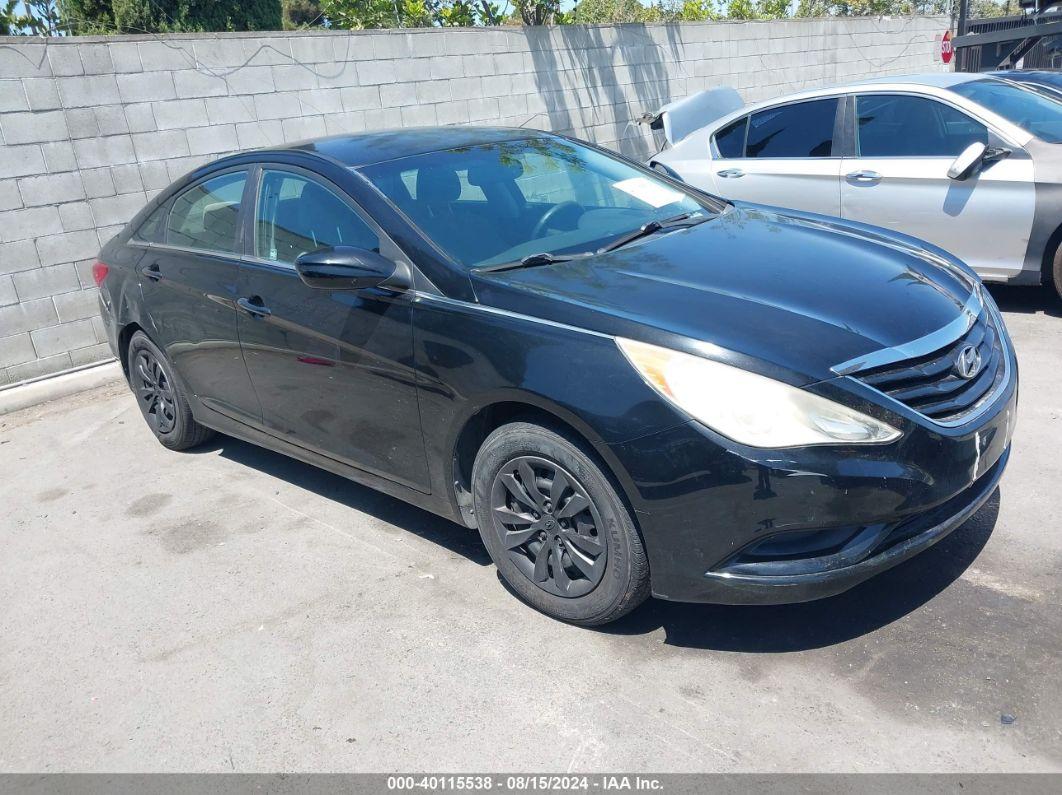 2011 HYUNDAI SONATA GLS Black  Gasoline 5NPEB4AC5BH204766 photo #1