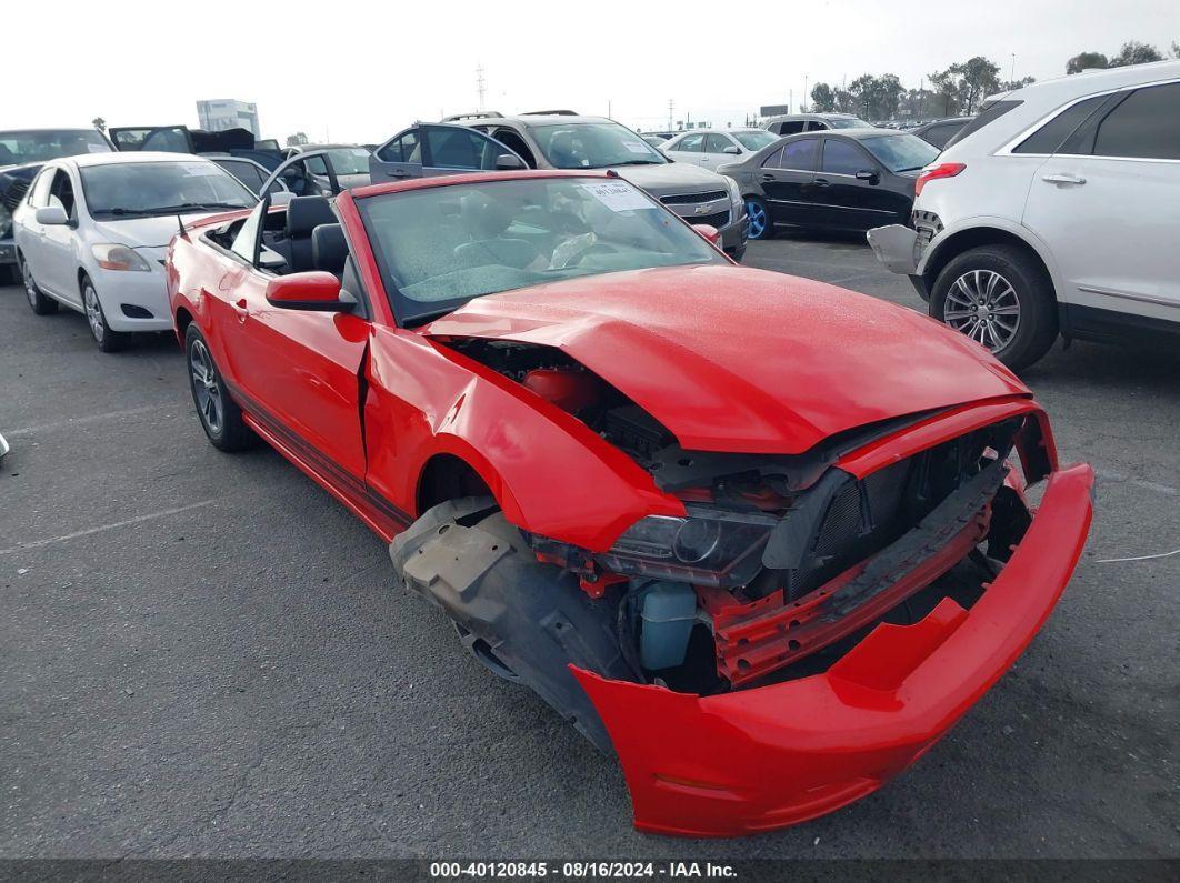 2014 FORD MUSTANG V6 PREMIUM Red  Gasoline 1ZVBP8EM6E5222516 photo #1