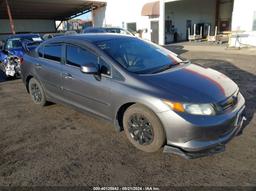 2012 HONDA CIVIC LX Gray  Gasoline 2HGFB2F56CH304065 photo #2