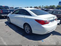 2013 HYUNDAI SONATA GLS White  Gasoline 5NPEB4AC5DH585263 photo #4