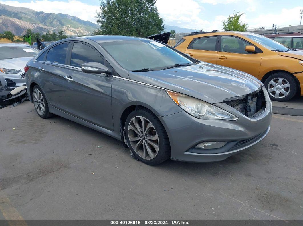 2014 HYUNDAI SONATA SE Gray  Gasoline 5NPEC4ACXEH814244 photo #1