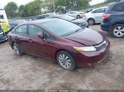 2012 HONDA CIVIC EX-L Maroon  Gasoline 19XFB2F92CE057432 photo #2