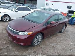 2012 HONDA CIVIC EX-L Maroon  Gasoline 19XFB2F92CE057432 photo #3