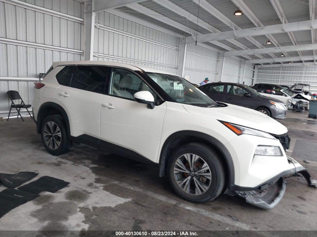 2021 NISSAN ROGUE SV FWD White  Gasoline JN8AT3BA9MW023609 photo #1