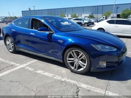 2015 TESLA MODEL S Blue  Electric 5YJSA1H21FF093977 photo #2