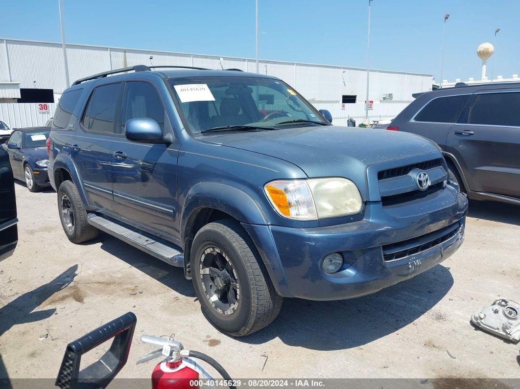 2007 TOYOTA SEQUOIA SR5 V8 Blue  Gasoline 5TDZT34A07S284854 photo #1