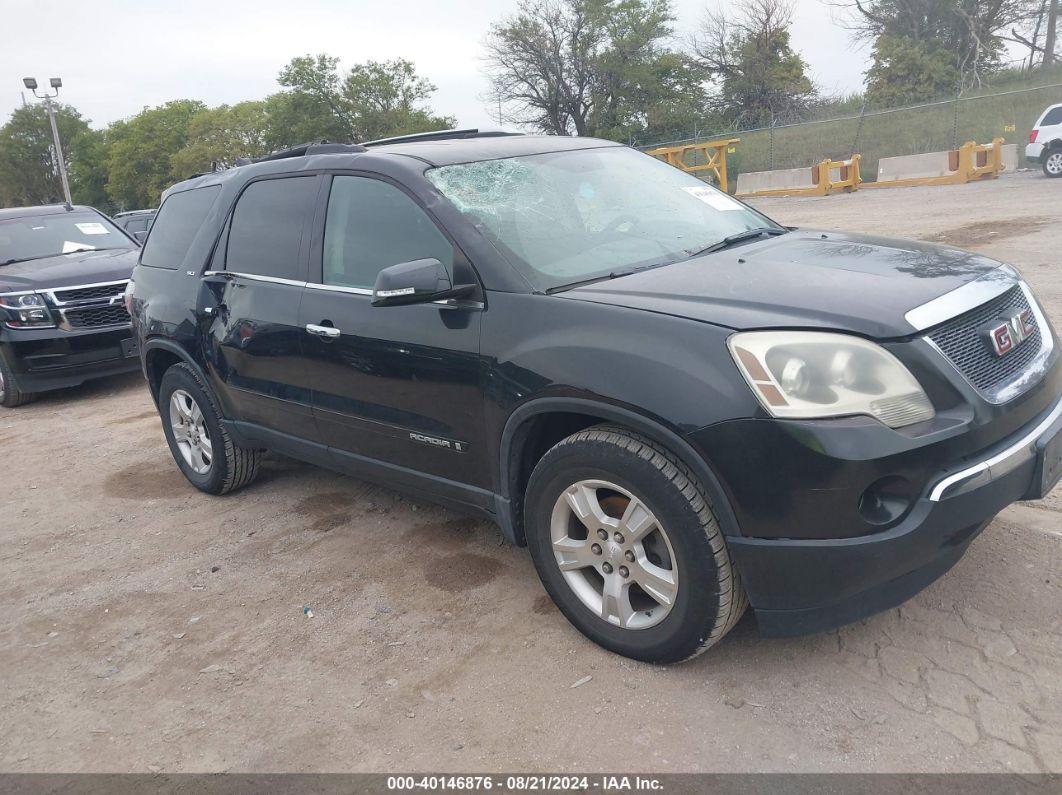 2008 GMC ACADIA SLT-1 Black  Gasoline 1GKEV23708J284011 photo #1