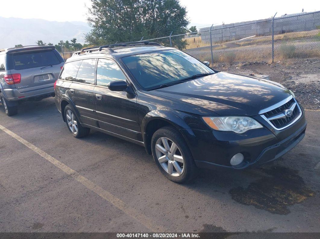 2008 SUBARU OUTBACK 2.5I Black  Gasoline 4S4BP61C786314782 photo #1