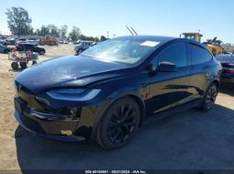 2021 TESLA MODEL X LONG RANGE DUAL MOTOR ALL-WHEEL DRIVE Black  Electric 5YJXCBE57MF326410 photo #3