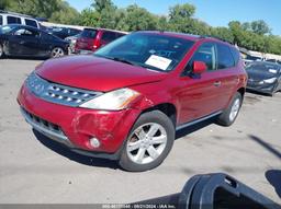 2007 NISSAN MURANO SL Red  Gasoline JN8AZ08W87W646708 photo #3