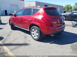 2007 NISSAN MURANO SL Red  Gasoline JN8AZ08W87W646708 photo #4