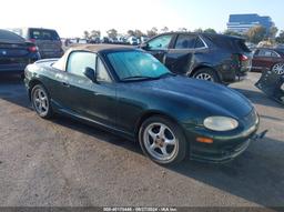 1999 MAZDA MX-5 MIATA LEATHER PKG/POPULAR EQUIPMENT PKG/SPORTS PKG/TOURING PKG Green  Gasoline JM1NB3531X0137771 photo #2