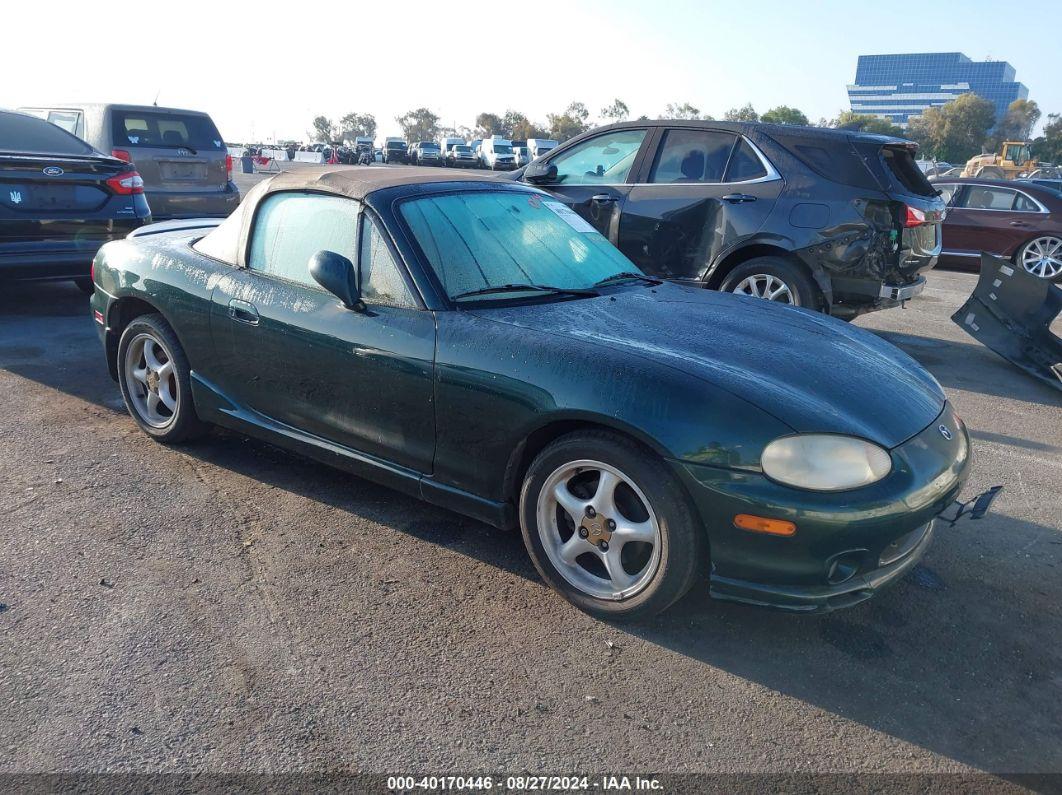 1999 MAZDA MX-5 MIATA LEATHER PKG/POPULAR EQUIPMENT PKG/SPORTS PKG/TOURING PKG Green  Gasoline JM1NB3531X0137771 photo #1