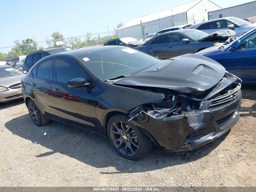 2016 DODGE DART GT SPORT Black  Gasoline 1C3CDFGB0GD823448 photo #1