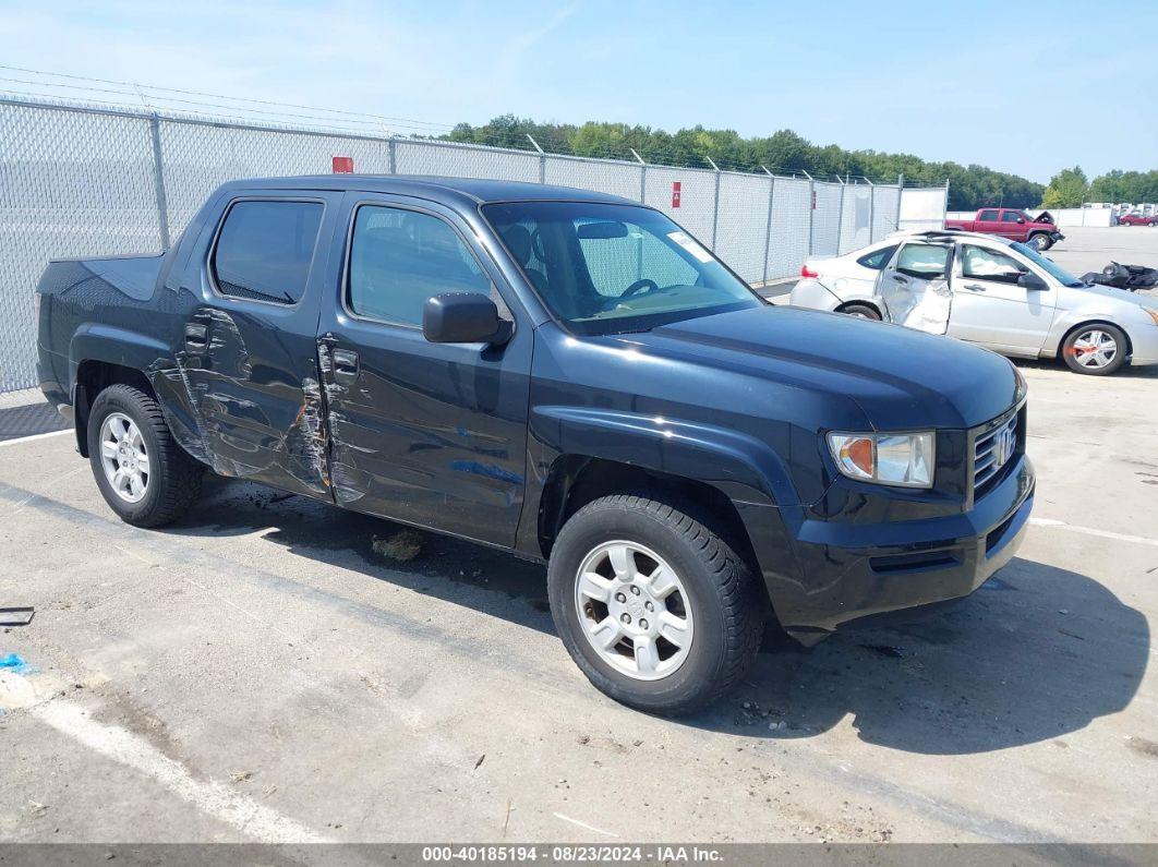 2006 HONDA RIDGELINE RT Black  Gasoline 2HJYK162X6H543495 photo #1