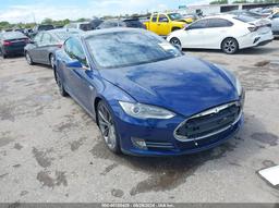 2015 TESLA MODEL S Blue  Electric 5YJSA1E29FF104437 photo #2