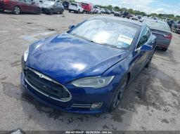 2015 TESLA MODEL S Blue  Electric 5YJSA1E29FF104437 photo #3