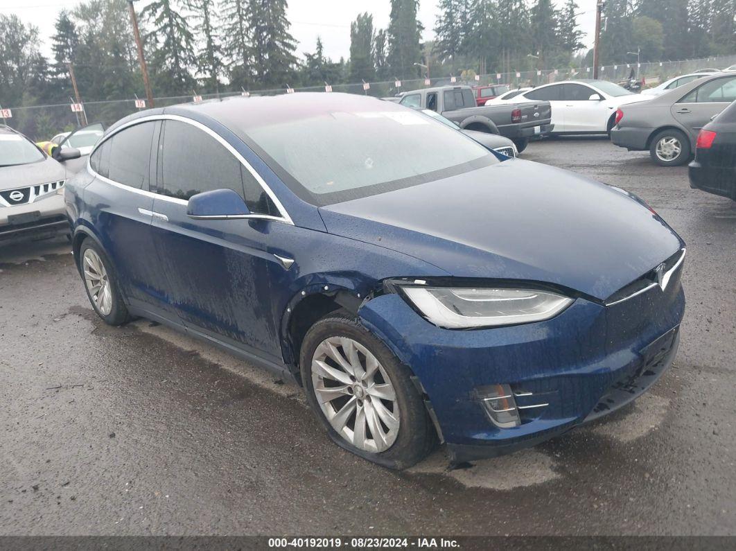 2017 TESLA MODEL X 100D/75D/90D Blue  Electric 5YJXCBE28HF053781 photo #1