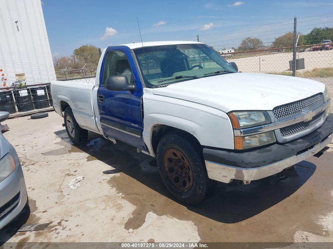 2005 CHEVROLET SILVERADO 1500 WORK TRUCK White  Gasoline 1GCEC14T25Z176428 photo #1