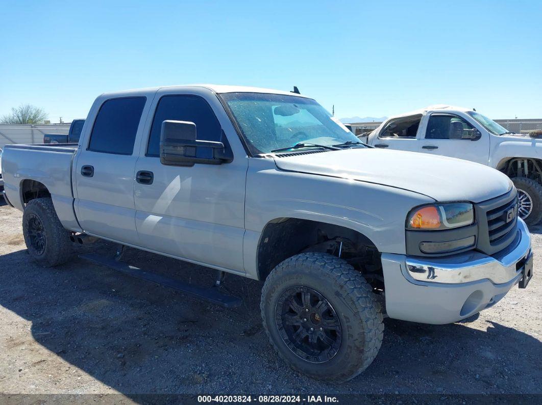 2006 GMC SIERRA 1500 SLE2 Gray  Flexible Fuel 2GTEK13Z061284565 photo #1