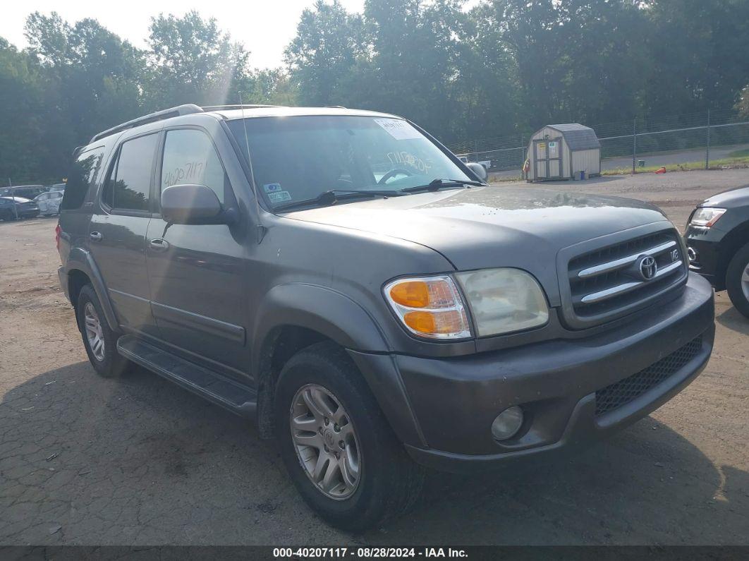 2004 TOYOTA SEQUOIA LIMITED V8 Gray  Gasoline 5TDBT48A14S233280 photo #1