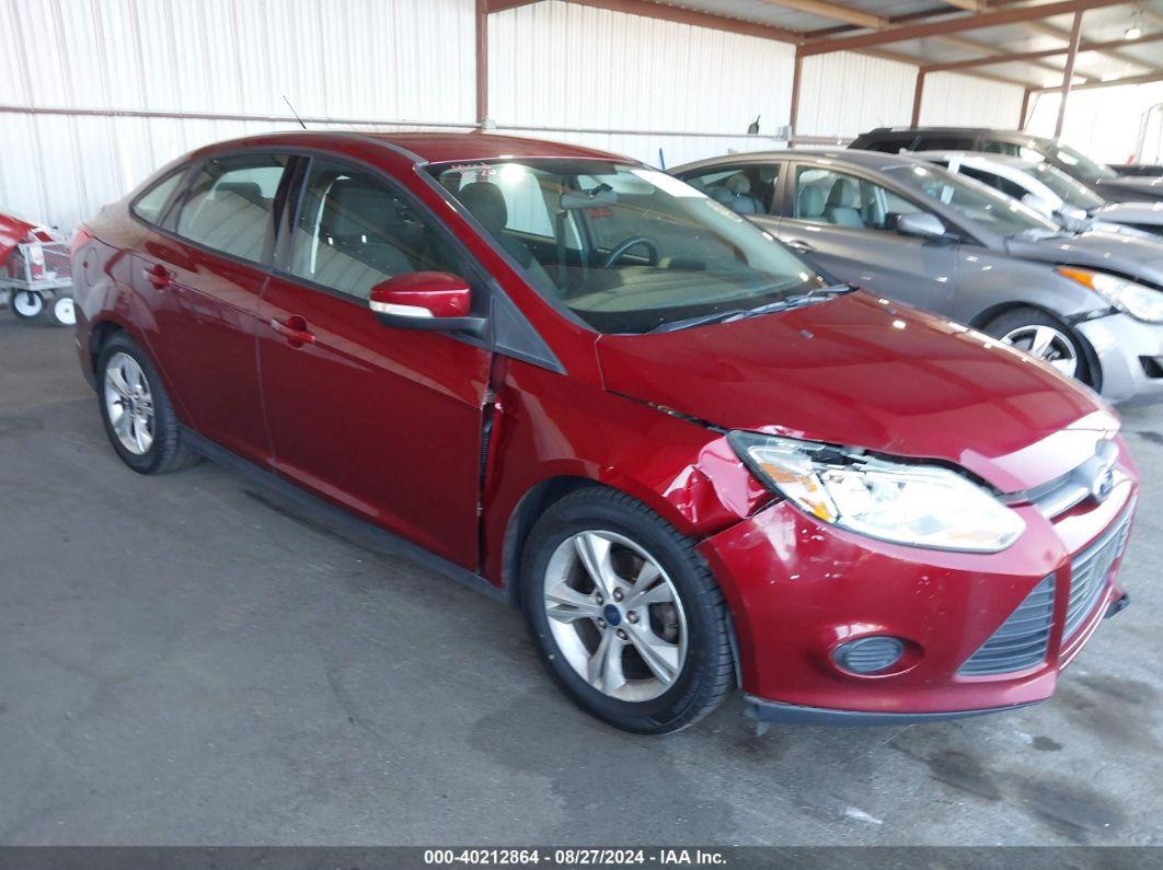 2014 FORD FOCUS SE Burgundy  Gasoline 1FADP3F21EL391856 photo #1