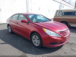 2013 HYUNDAI SONATA GLS Red  Gasoline 5NPEB4AC2DH556951 photo #2