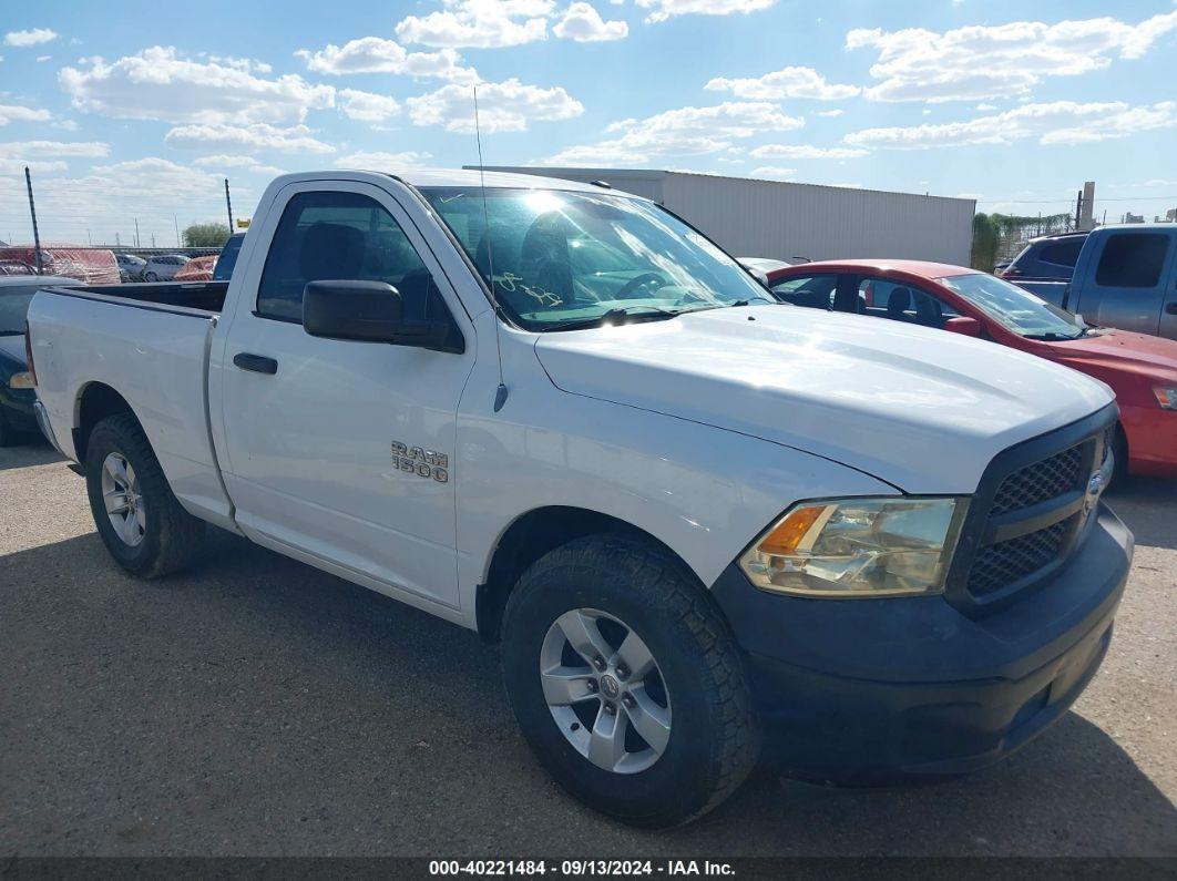 2013 RAM 1500 TRADESMAN White  Gasoline 3C6JR6AP3DG519044 photo #1