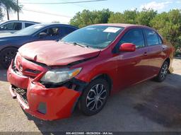 2011 TOYOTA COROLLA LE Red  Gasoline 2T1BU4EE9BC568314 photo #3