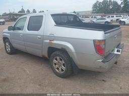 2007 HONDA RIDGELINE RTS Silver  Gasoline 2HJYK16417H528404 photo #4