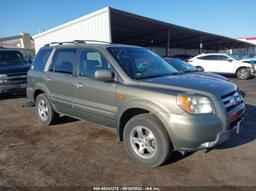 2007 HONDA PILOT EX-L Gray  Gasoline 2HKYF18547H532727 photo #2