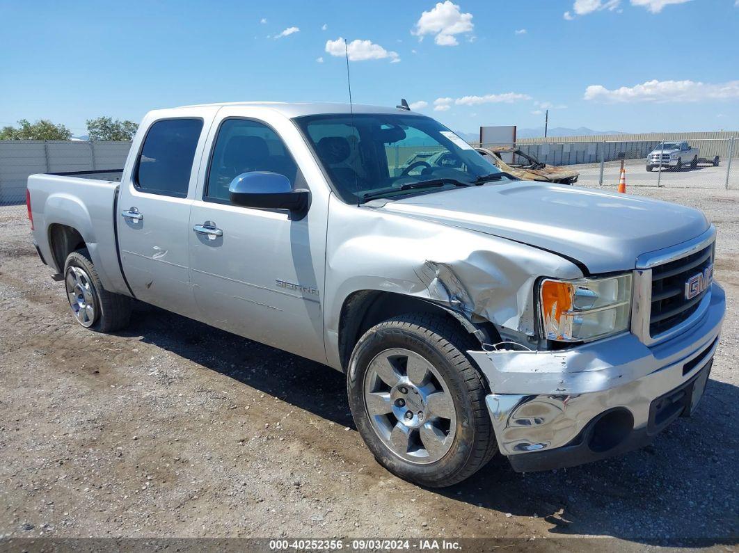 2010 GMC SIERRA 1500 SLE Silver  Flexible Fuel 3GTRCVE06AG192526 photo #1