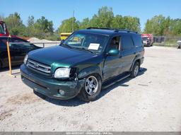 2002 TOYOTA SEQUOIA LIMITED V8 Green  Gasoline 5TDBT48A32S087297 photo #3