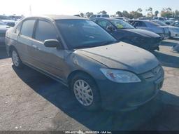 2005 HONDA CIVIC LX Gray  Gasoline 2HGES16535H510517 photo #2