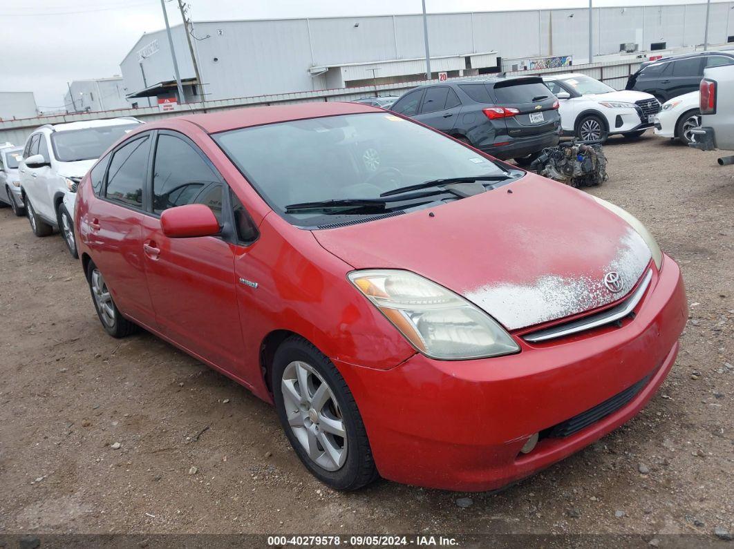 2008 TOYOTA PRIUS TOURING Red  Hybrid JTDKB20U383331571 photo #1