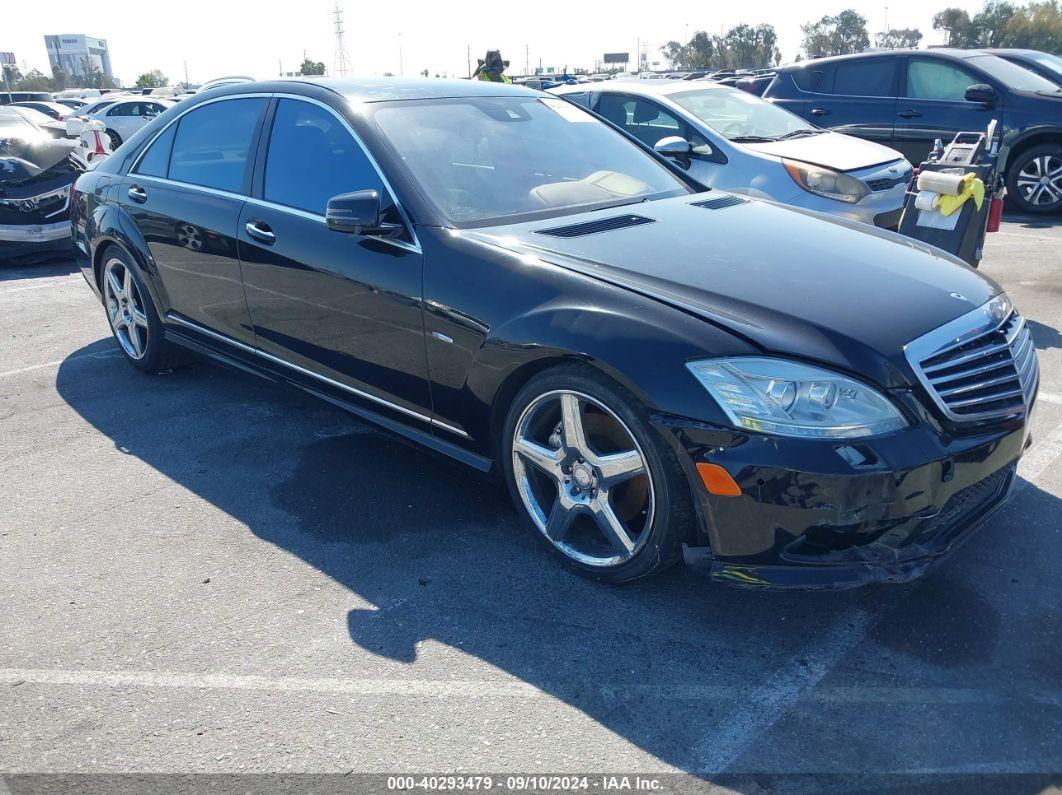 2012 MERCEDES-BENZ S 550 Black  gas WDDNG7DB0CA421520 photo #1